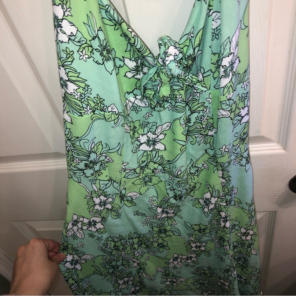 Floral halter dress